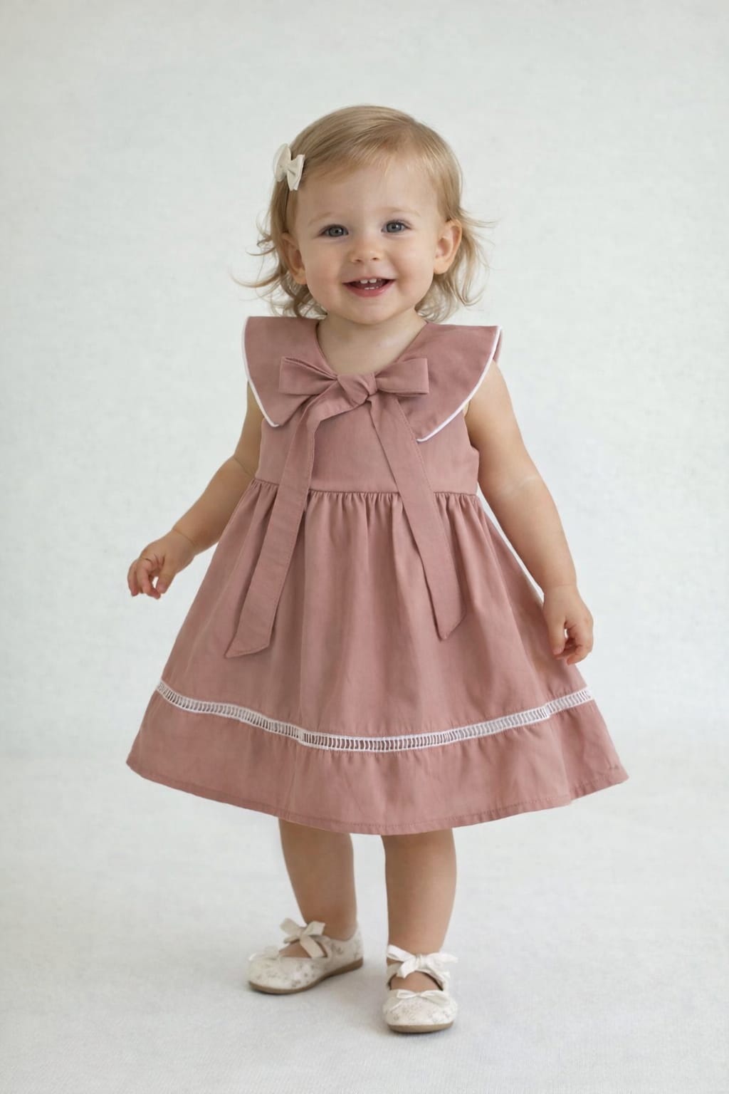 VESTIDO BABY LAÇO NA FRENTE (NÃO ESCOLHE COR) (REF. P020)