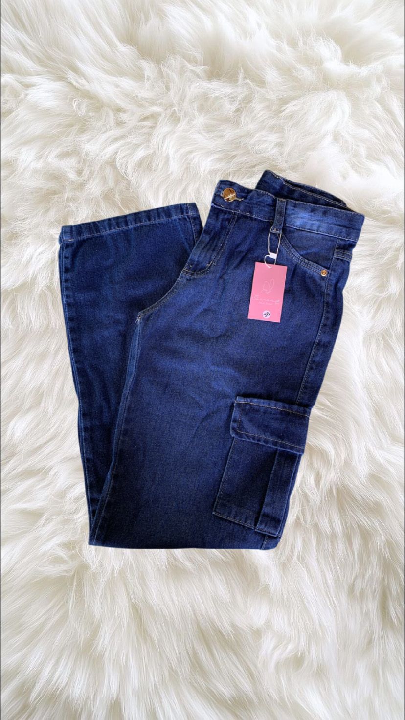 CALÇA CARGO JEANS ESCURA (REF. 511)