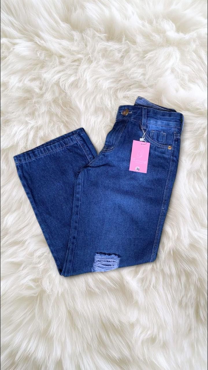 CALÇA WIDE LEG C/ PEUIDO NO JOELHO (REF. 516)