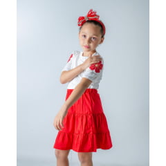 CONJUNTO FLOR NA MANGA (NÃO ESCOLHE ESTAMPA) ( REF. C01)