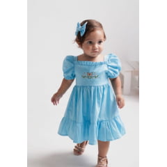 VESTIDO BABY AZUL  (NÃO ESCOLHE COR) (REF. P034) VESTIDO BABY AZUL  (NÃO ESCOLHE COR) (REF. P034)