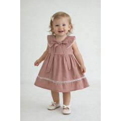 VESTIDO BABY LAÇO NA FRENTE (NÃO ESCOLHE COR) (REF. P020) VESTIDO BABY LAÇO NA FRENTE (NÃO ESCOLHE COR) (REF. P020)