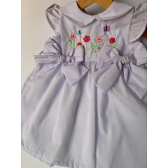 VESTIDO BABY LAÇO (BRANCO) (REF. 203)