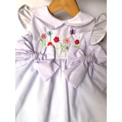 VESTIDO BABY LAÇO (BRANCO) (REF. 203)