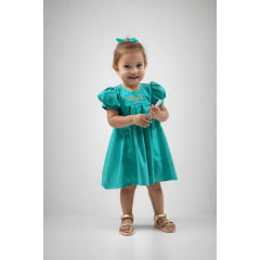 VESTIDO BABY MANGUINHA (NÃO ESCOLHE COR) (REF. B010)