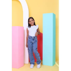 CALÇA CARGO JEANS MARMORIZADA (REF. 20) CALÇA CARGO JEANS MARMORIZADA (REF. 20)