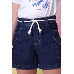 SHORT CARGO JEANS PRETO(REF.514)