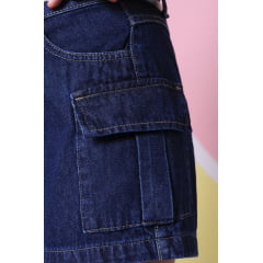 SHORT CARGO JEANS PRETO(REF.514)