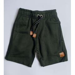 SHORT MOLETOM VERDE MILITAR (REF. 324A)