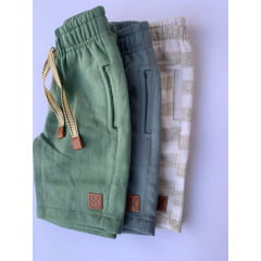 SHORT MOLETOM AZUL PETRÓLEO (REF. 324D)