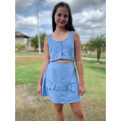 CONJUNTO SAIA COM SHORTINHO P/ BAIXO (REF 261) CONJUNTO SAIA COM SHORTINHO P/ BAIXO (REF 261)