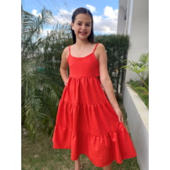 VESTIDO MID VERMELHO(REF. 016)  