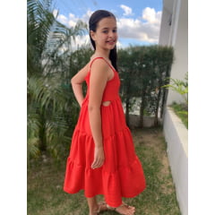 VESTIDO MID VERMELHO(REF. 016A)  