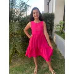 VESTIDO MIDI rosa (REF. 183C) 