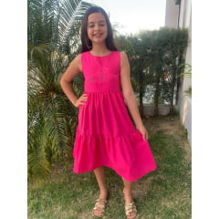 VESTIDO MIDI rosa (REF. 183C) 