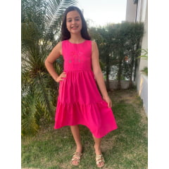 VESTIDO MIDI rosa (REF. 183C) 