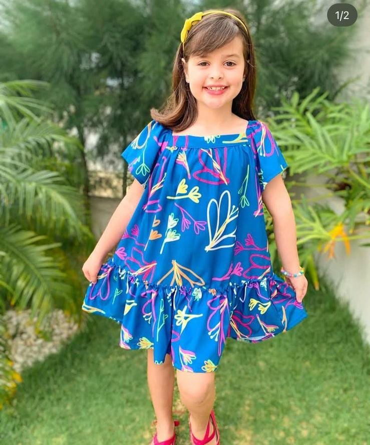 VESTIDO CURTO (NÃO ESCOLHE ESTAMPA) (REF. 099)