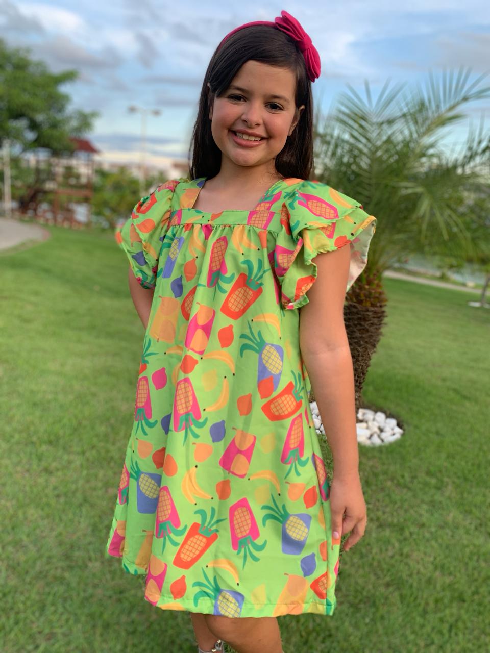 VESTIDO CURTO (NÃO ESCOLHE ESTAMPA) (REF. 090)