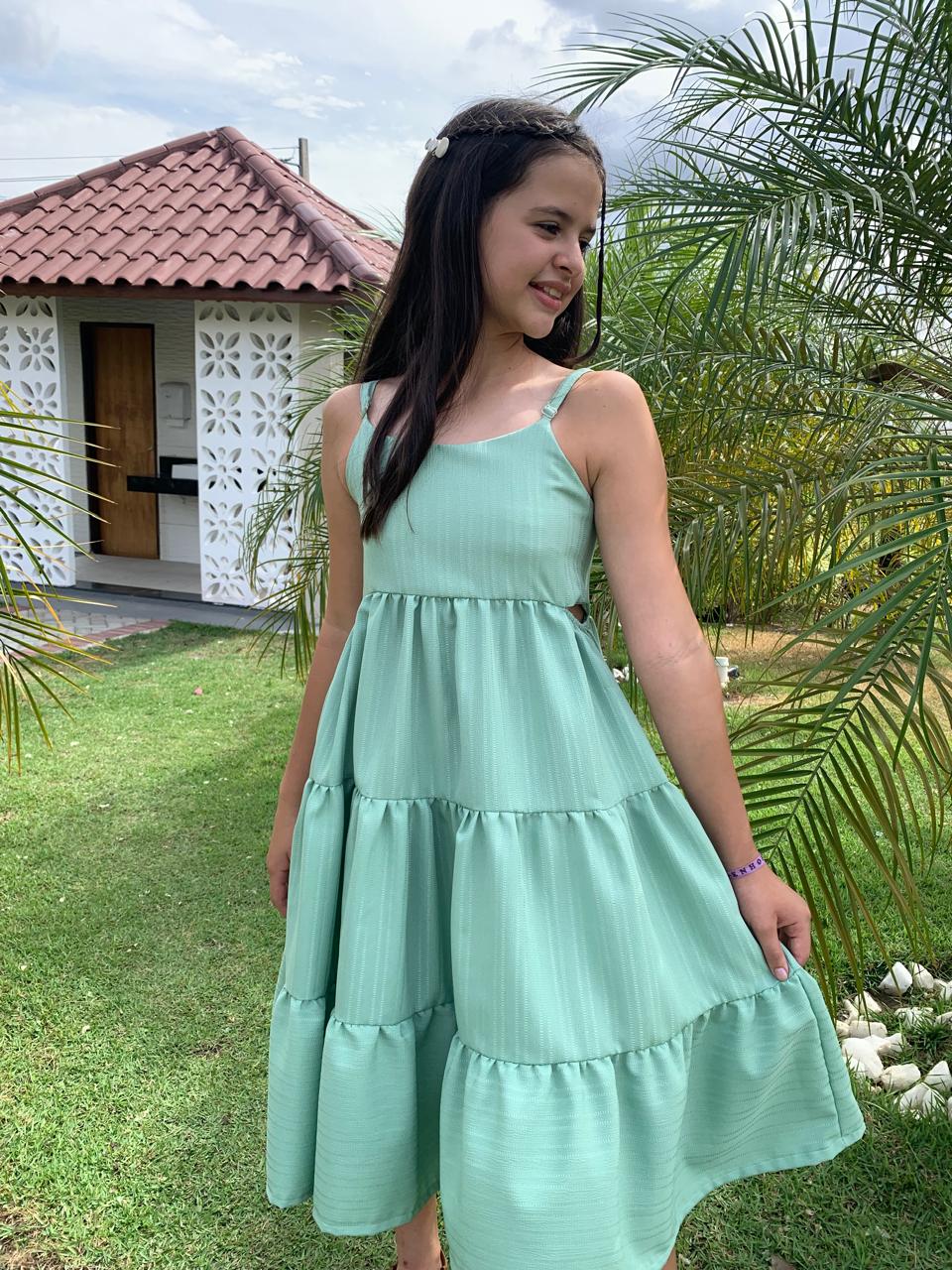 VESTIDO MID VERDE (REF 016B)