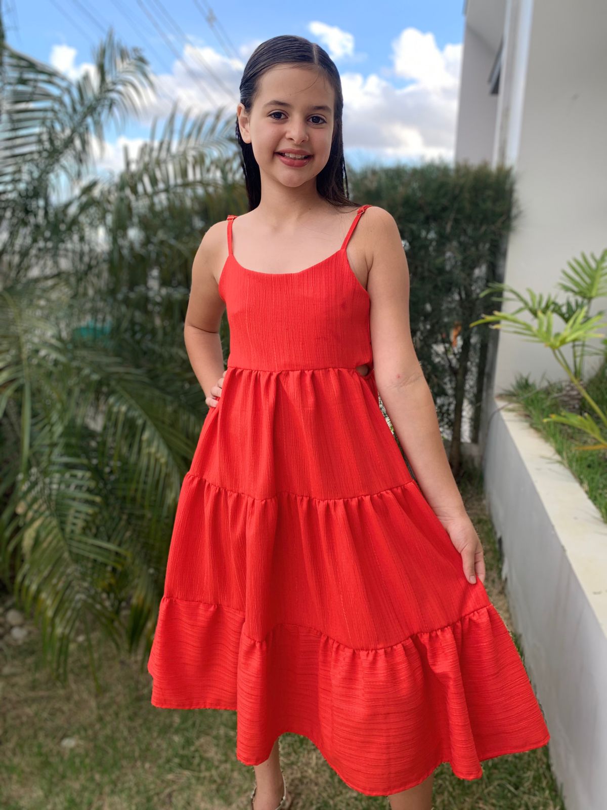 VESTIDO MID VERMELHO(REF. 016A)  